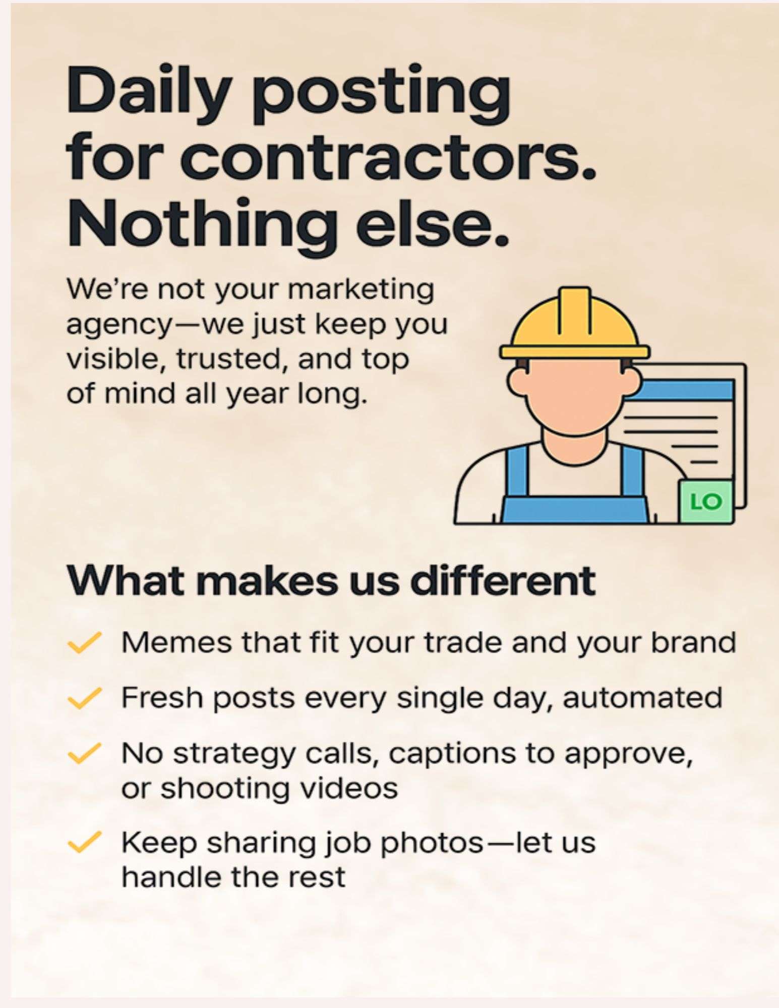 Daily Posting for Contractors