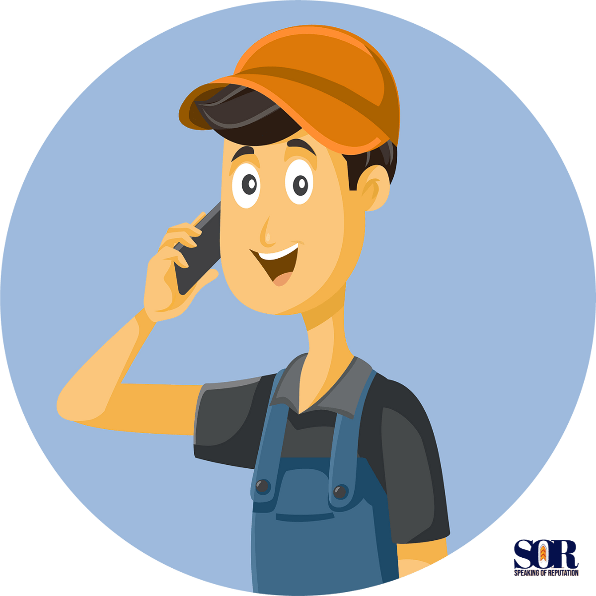 happy contractor getting calls for more projects